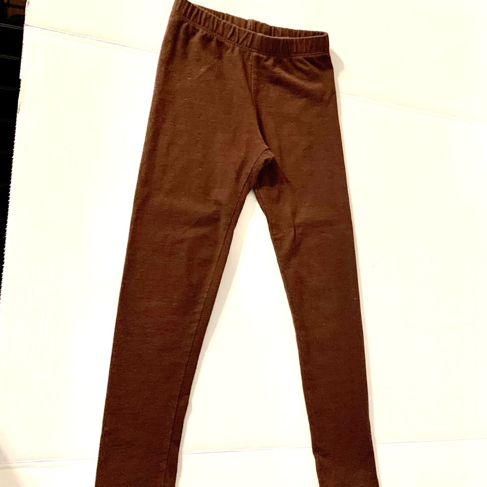 Stretch Is Comfort Brown girls leggings.